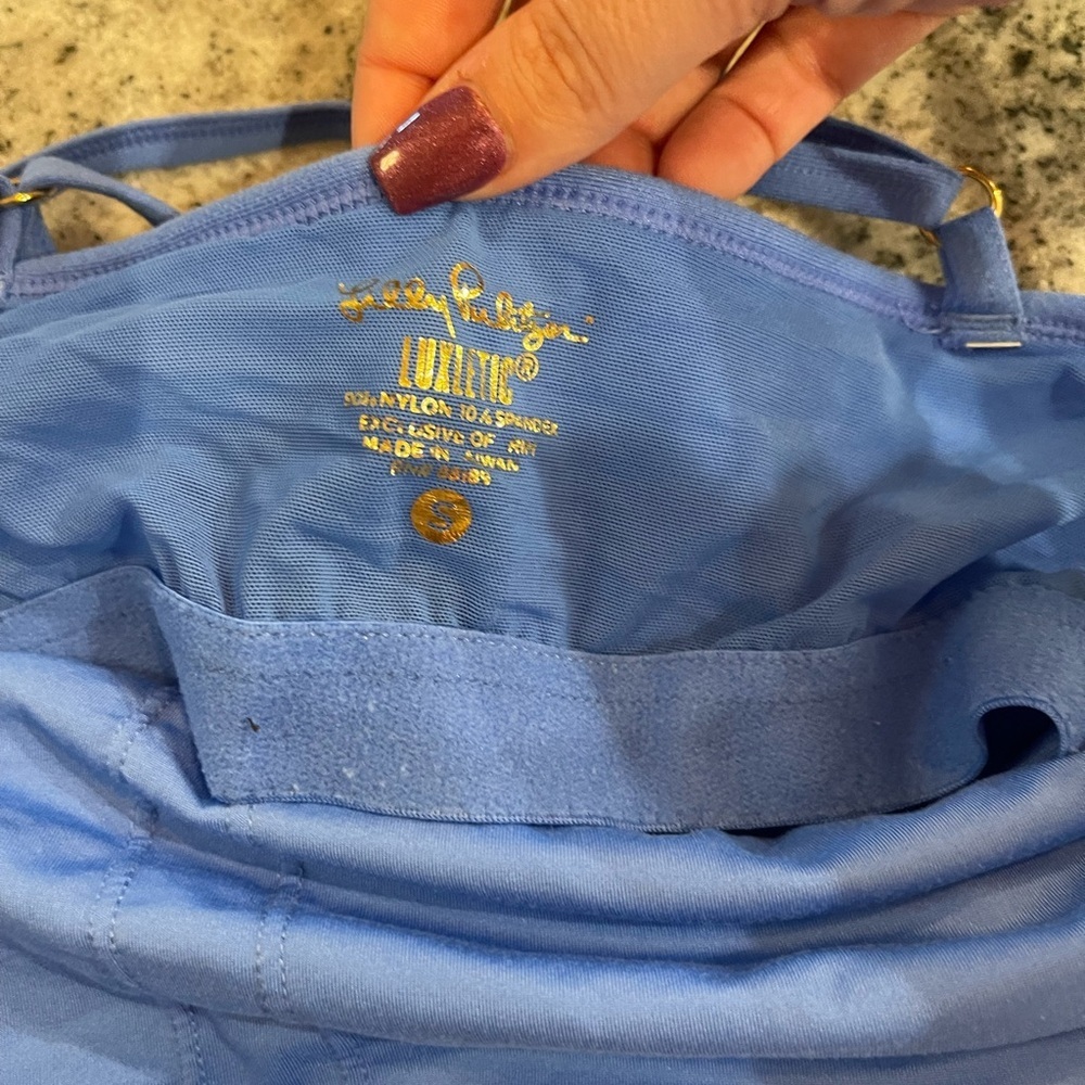 Lilly Pulitzer Luxletic Blue Camisole Top - Picture 4 of 4